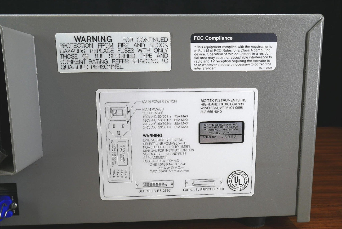 BIO-TEK INSTRUMENTS MICROPLATE AUTOREADER EL311 NO CARD 90-DAY-WARRANTY FREESHIP