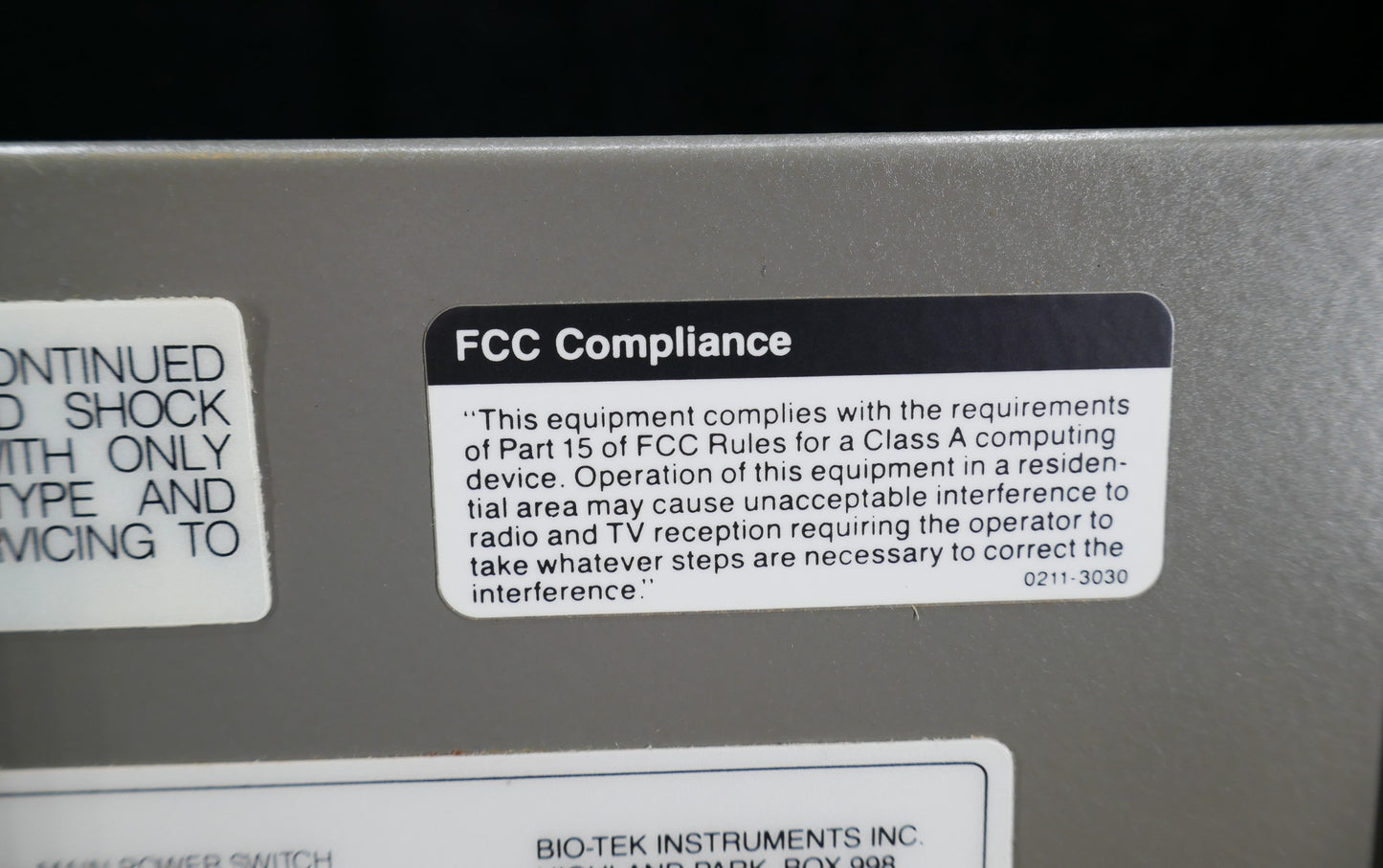BIO-TEK INSTRUMENTS MICROPLATE AUTOREADER EL311 NO CARD 90-DAY-WARRANTY FREESHIP