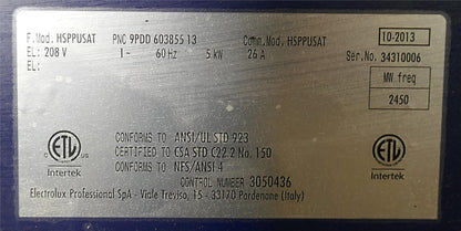 ELECTROLUX HSPPAN HSG HIGH SPEED PANINI PRESS SANDWICH GRILL & MANUAL FREESHIP