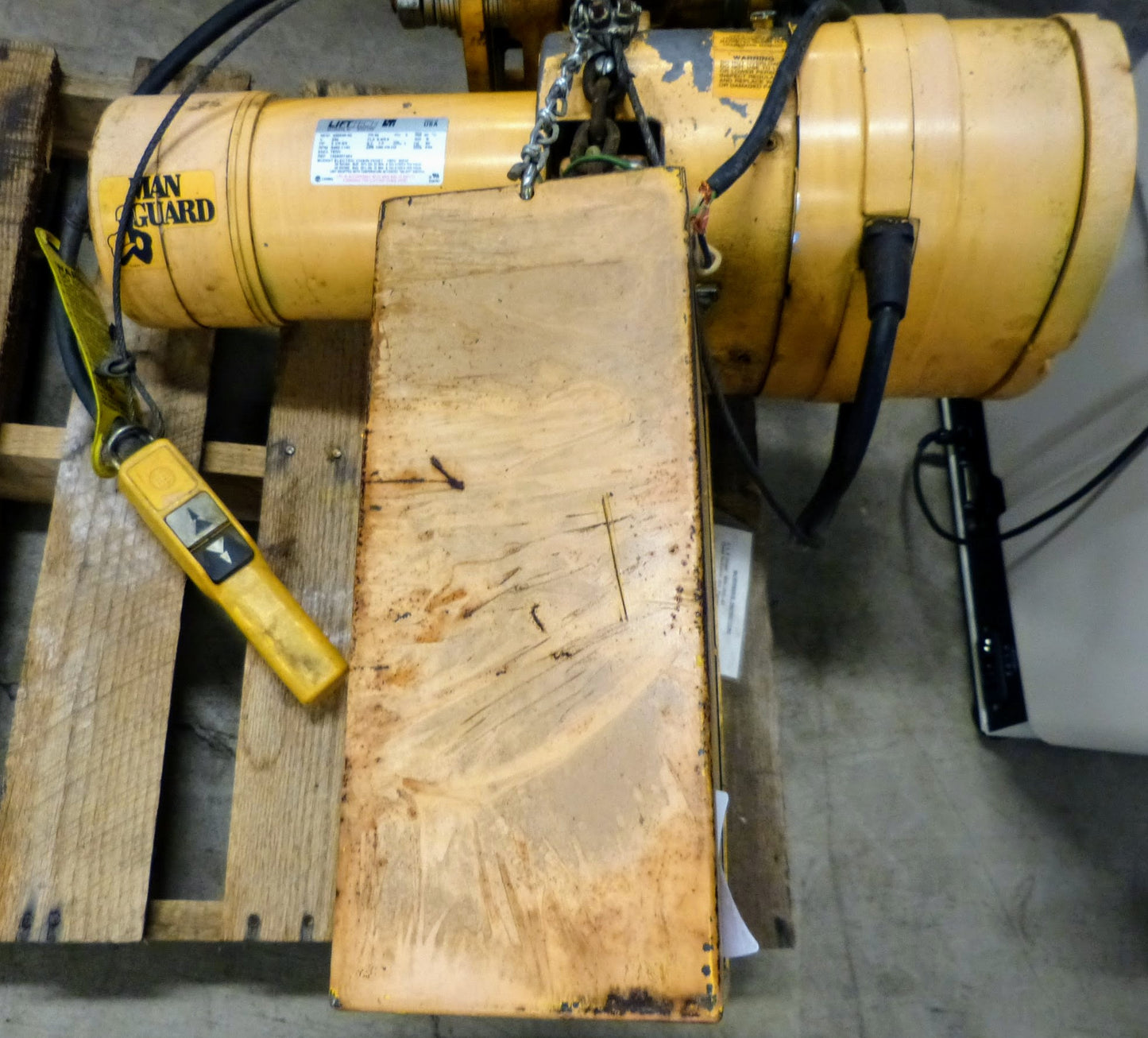 YALE BUDGIT MAN-GUARD 3-PHASE 3TON CHAIN HOIST PUSH TROLLEY MOUNT FREE SHIPPING