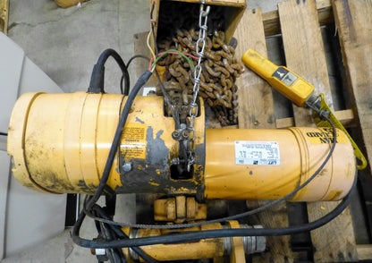YALE BUDGIT MAN-GUARD 3-PHASE 3TON CHAIN HOIST PUSH TROLLEY MOUNT FREE SHIPPING