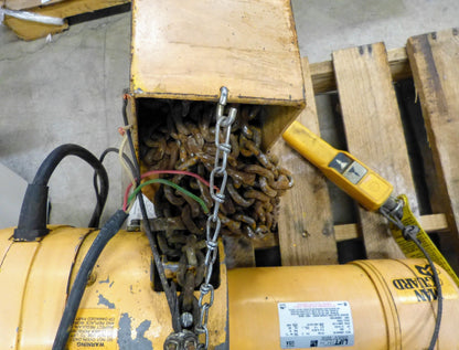 YALE BUDGIT MAN-GUARD 3-PHASE 3TON CHAIN HOIST PUSH TROLLEY MOUNT FREE SHIPPING