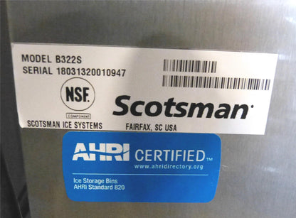 SCOTSMAN 500lbsDay Prodigy Series C0522MA AIR COOL ICE MACHINE with BIN FREESHIP