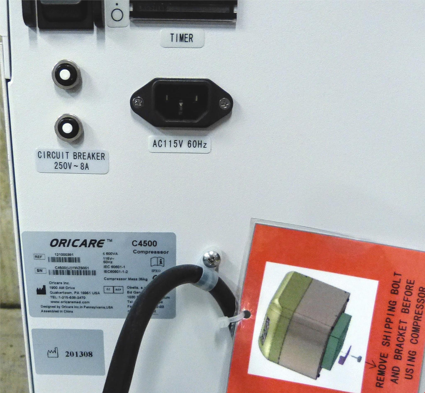 ORICARE® C4500 MEDICAL DRIED FILTERED PATIENT AIR COMPRESSOR FREE SHIPPING