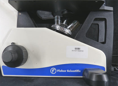 FISHER SCIENTIFIC Cat 12-560-45 MICROMASTER INVERTED PHASE MICROSCOPE FREE SHIP