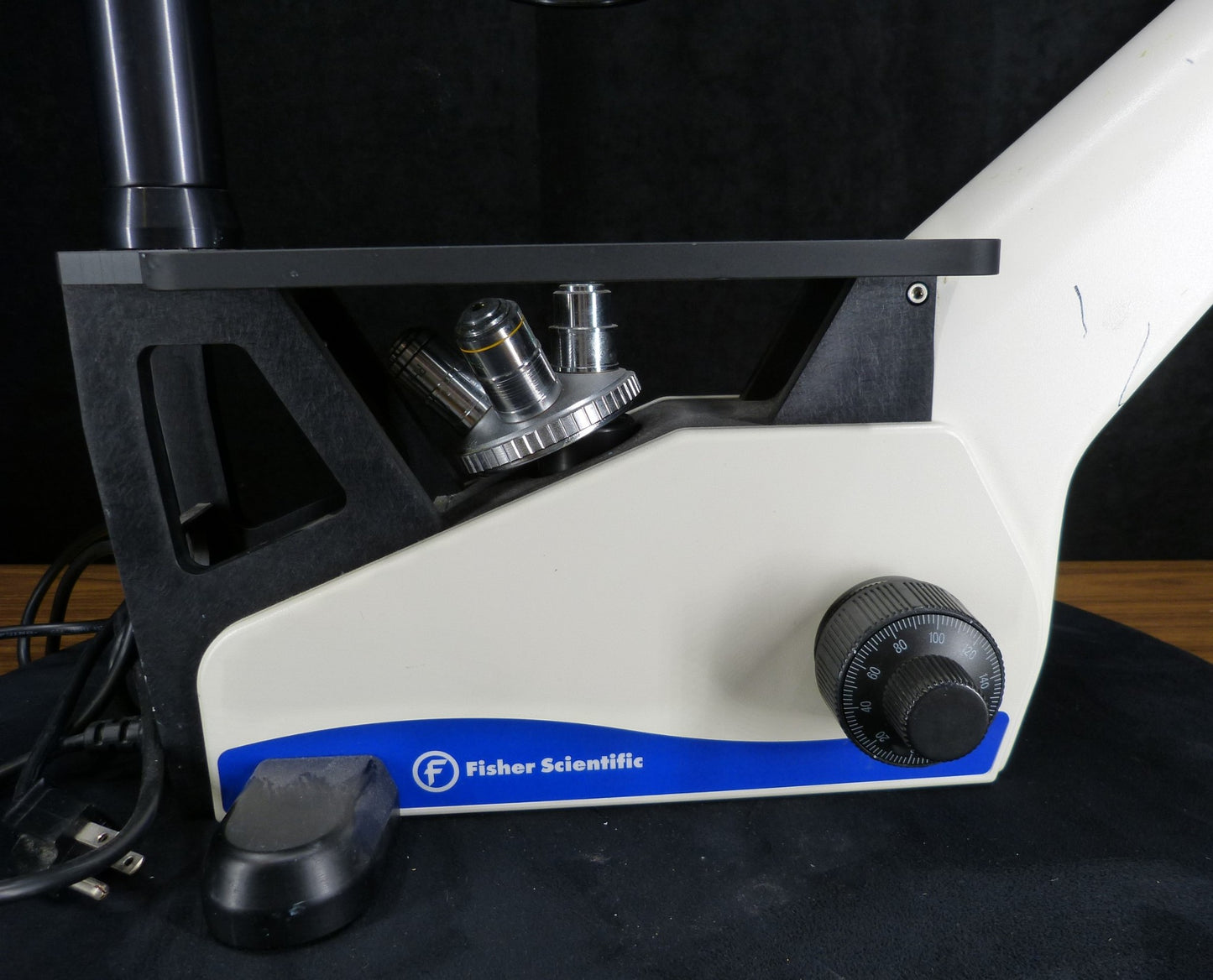 FISHER SCIENTIFIC Cat 12-560-45 MICROMASTER INVERTED PHASE MICROSCOPE FREE SHIP