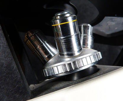 FISHER SCIENTIFIC Cat 12-560-45 MICROMASTER INVERTED PHASE MICROSCOPE FREE SHIP