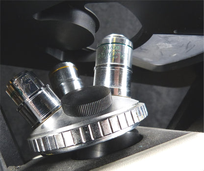 FISHER SCIENTIFIC Cat 12-560-45 MICROMASTER INVERTED PHASE MICROSCOPE FREE SHIP