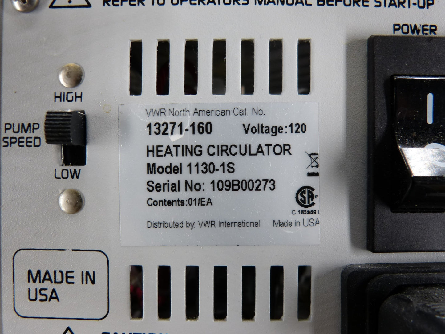 VWR® 1130-1S Heated Circulating Bath FREE SHIP