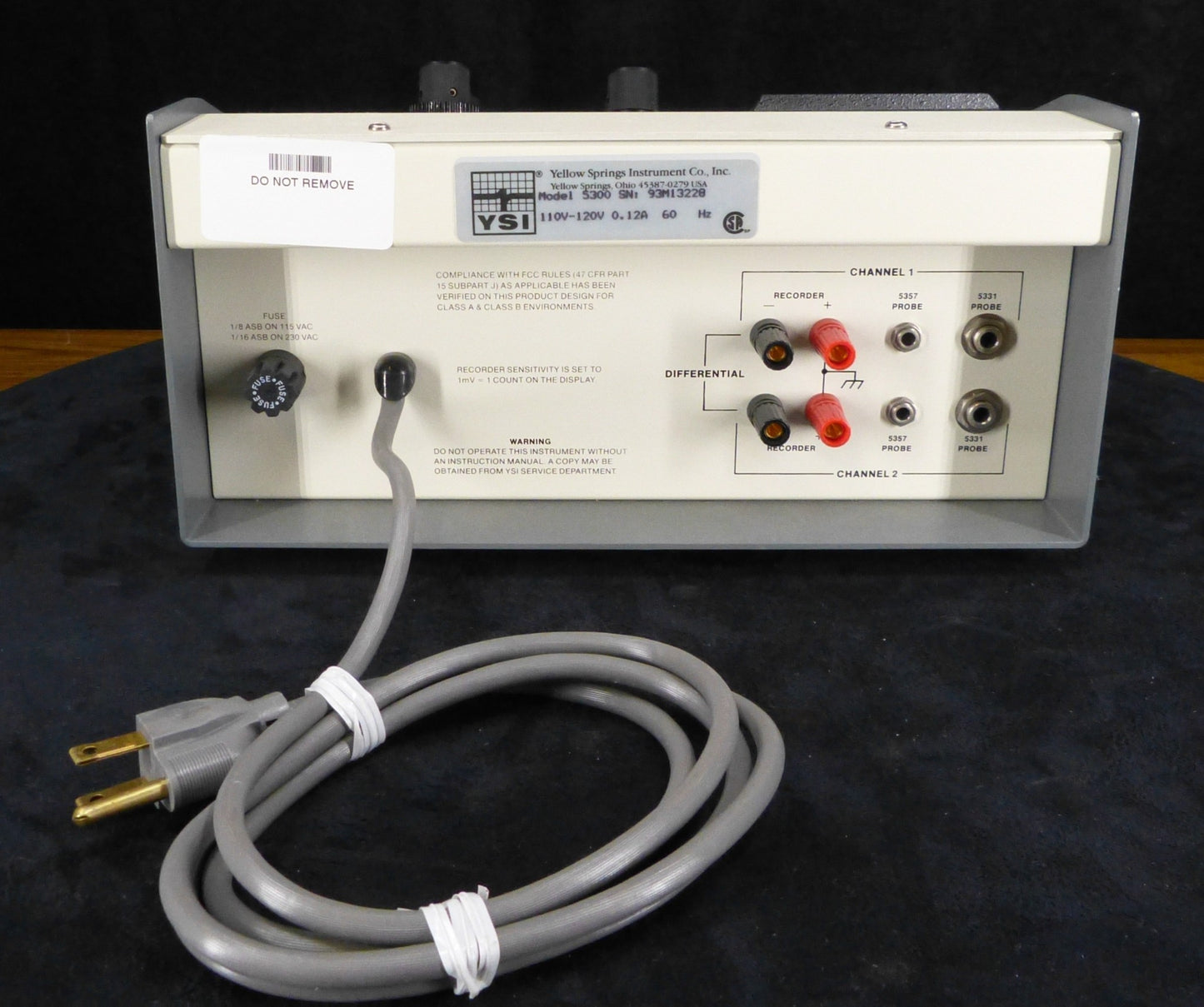 YSI Model 5300 Biological Oxygen Monitor 110-120V 0.12A 60Hz90-DAY-WARRANTY