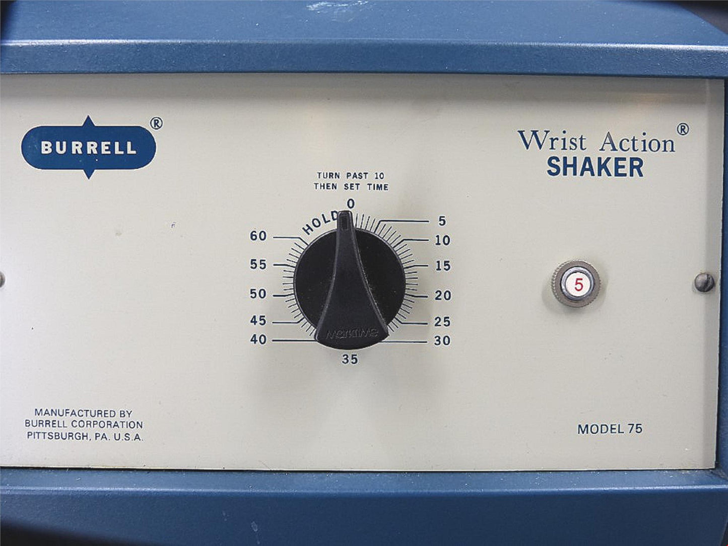 BURRELL MODEL 75 WRIST ACTION LAB SHAKER MIXER STIRRER SIMETHICONE WATCH VIDEO