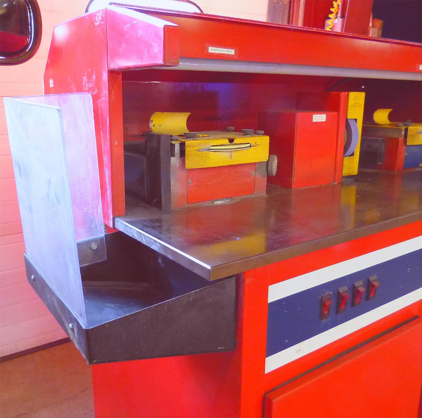 GUSPRO BR943XF BLADE MASTER TRIPLE HEAD PRO SKATE SHARPENER WATCH VIDEO FREESHIP