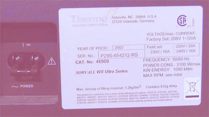 THERMO SORVALL WX ULTRA-80 REFRIGERATED CENTRIFUGE & ROTOR WATCH VIDEO FREE SHIP