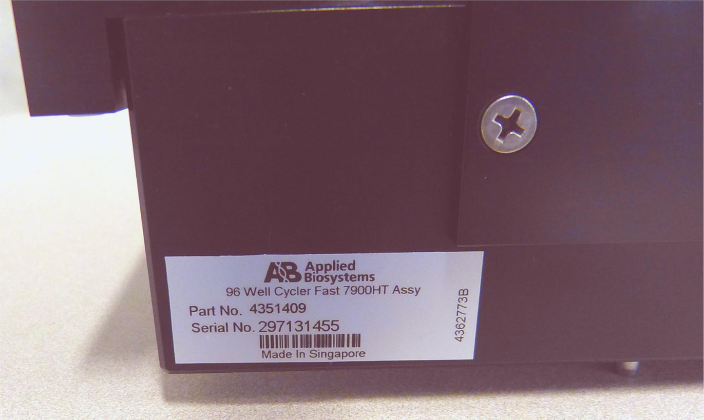 APPLIED BIOSYSTEMS 7900HT PCR/THERMAL CYCLER FAST REAL TIME PCR SYSTEM FREE SHIP