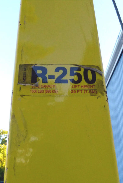SUMNER R-250 25Feet ROUST-A-BOUT 1.500Pound PIPE & MATERIAL LIFT FREE-SHIPPING