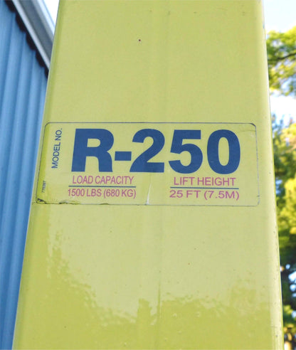 SUMNER R-250 25Feet ROUST-A-BOUT 1.500Pound PIPE & MATERIAL LIFT FREE-SHIPPING