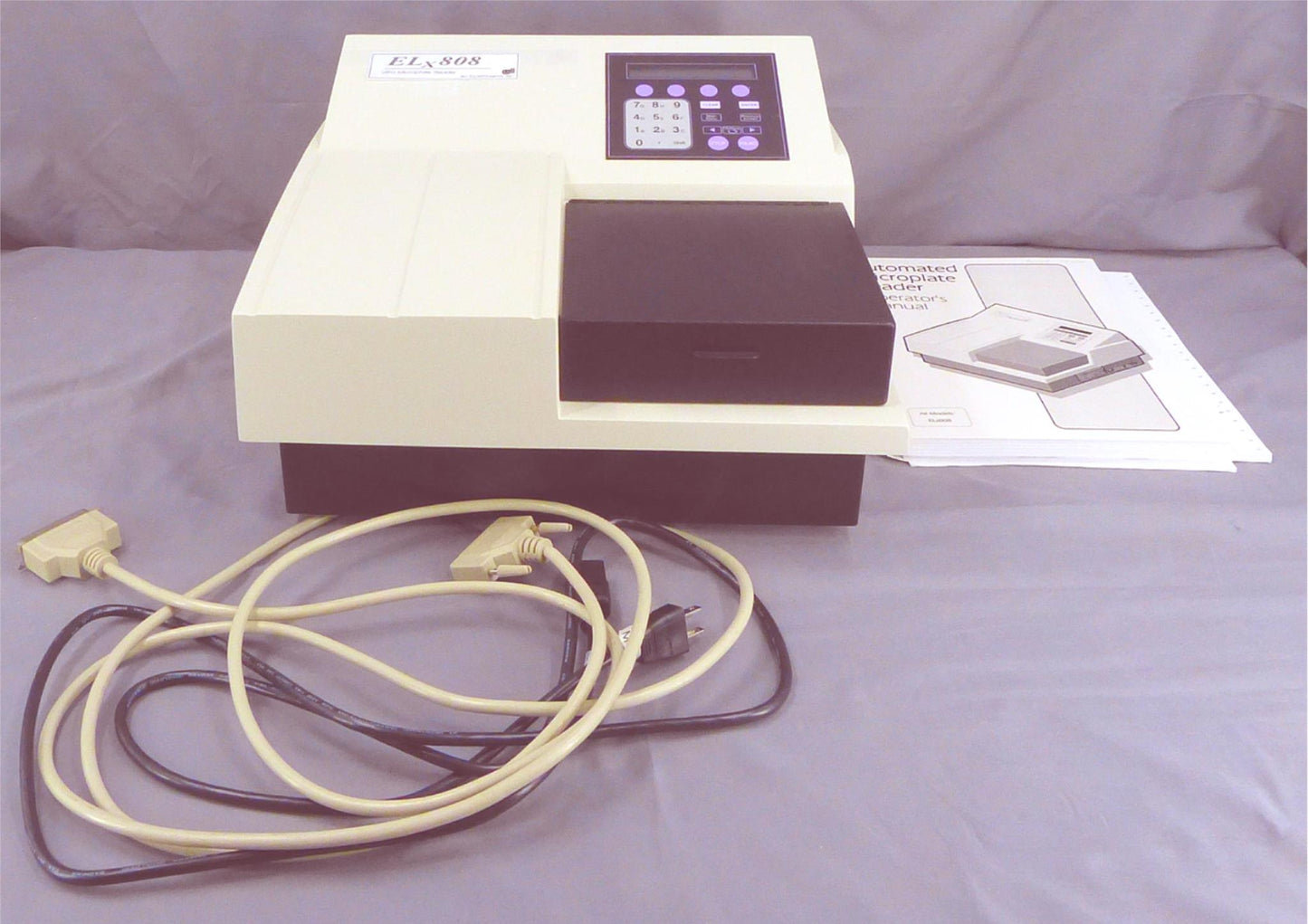 BIOTEK ELX808-IU ULTRA 96-WELL ABSORBANCE MICROPLATE READER MANUAL FREE SHIP
