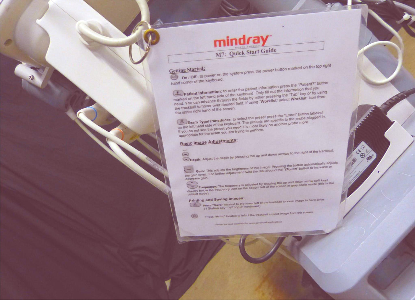 WARRANTY MINDRAY M7 ULTRASOUND w/ C5-2S & P4-2S TRANSDUCERs & M300 CART FREESHIP