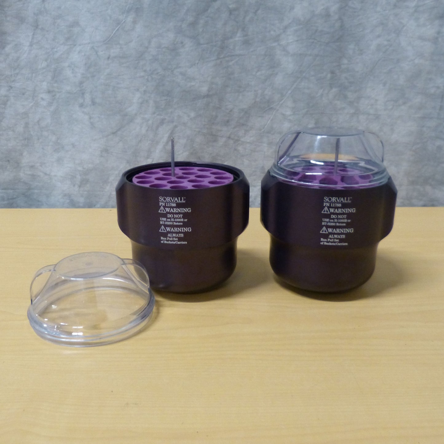 SORVALL SH3000 ROTOR Two 11788 Lid + 11779 BUCKET INSERTS RC5 CENTRIFUGE SERIES