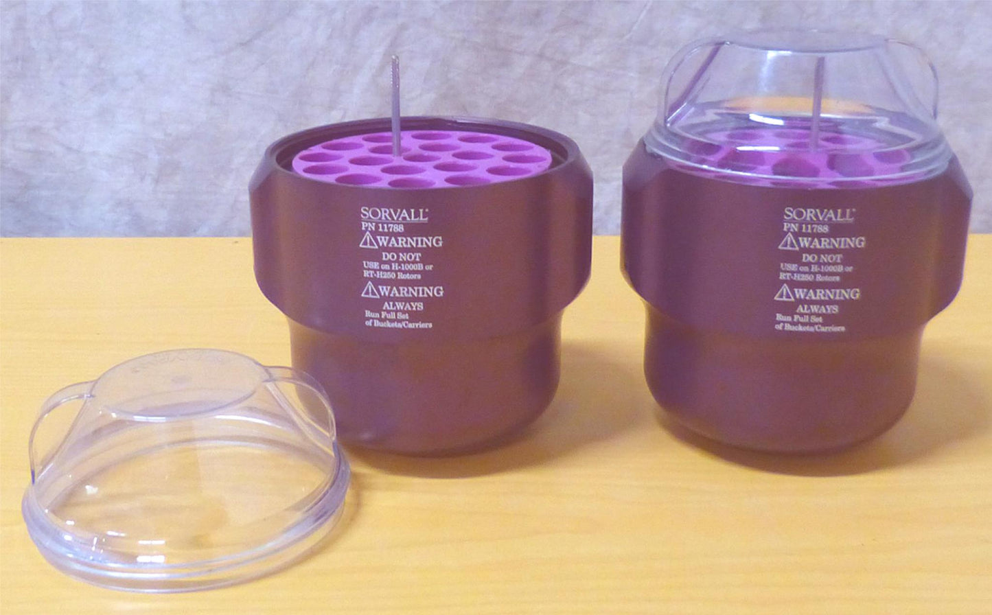 SORVALL SH3000 ROTOR Two 11788 Lid + 11779 BUCKET INSERTS RC5 CENTRIFUGE SERIES