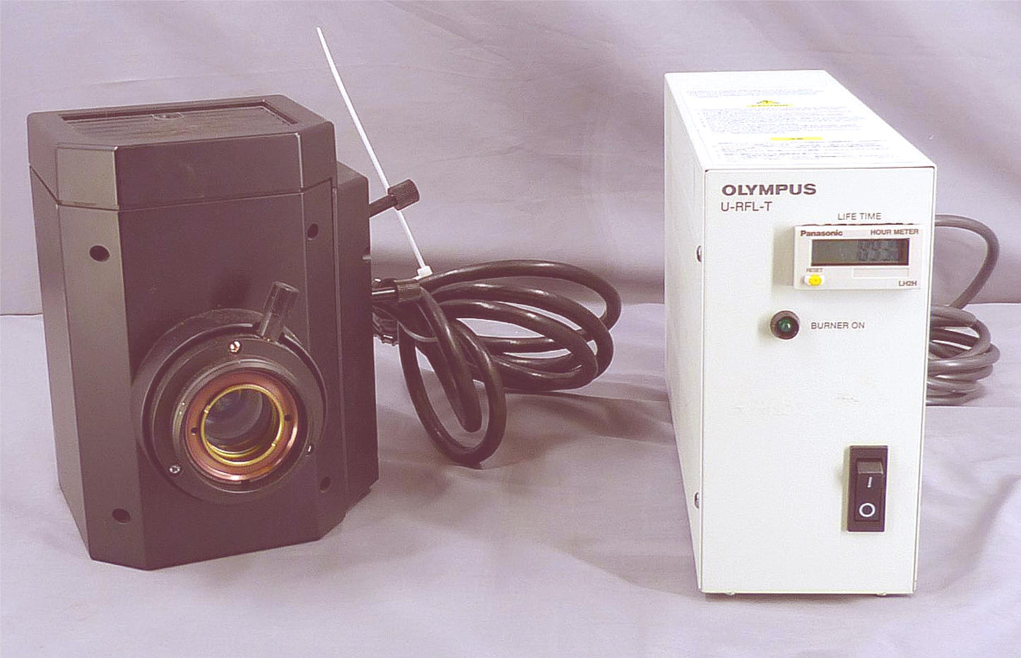 OLYMPUS U-RFL-T POWER SUPPLY and U-LH100HGAPO FLUORESCENCE LIGHT SOURCE FREESHIP