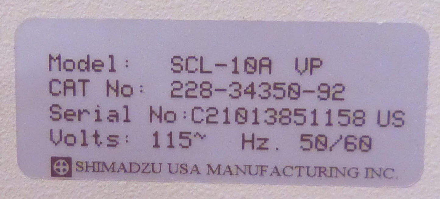 SHIMADZU SCL-10A VP RF-10A XL CTO-10AS LC VP LC-10AD HPLC 90DAYWARRANTY FREESHIP