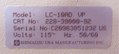 SHIMADZU SCL-10AVP CTO-10AS RF-10AXL SIL-10AD LC-10A HPLC 90DAYWARRANTY FREESHIP