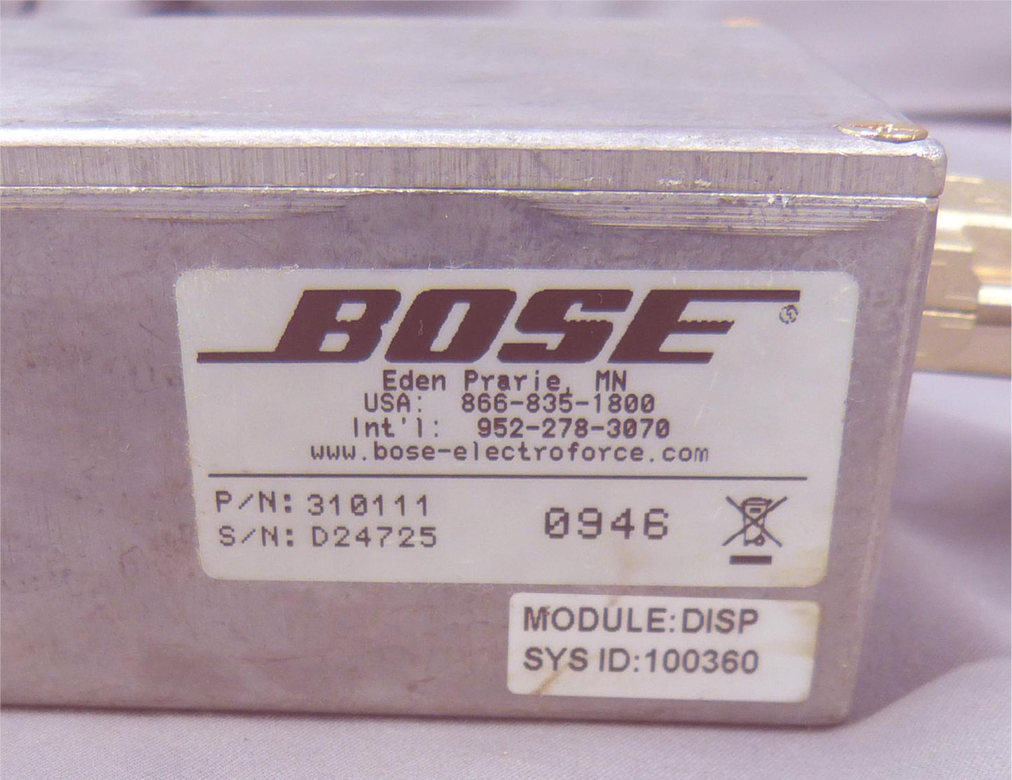 BOSE ELECTROFORCE 3220 MATERIAL TESTING MACHINE 90-DAY-WARRANTY FREESHIP