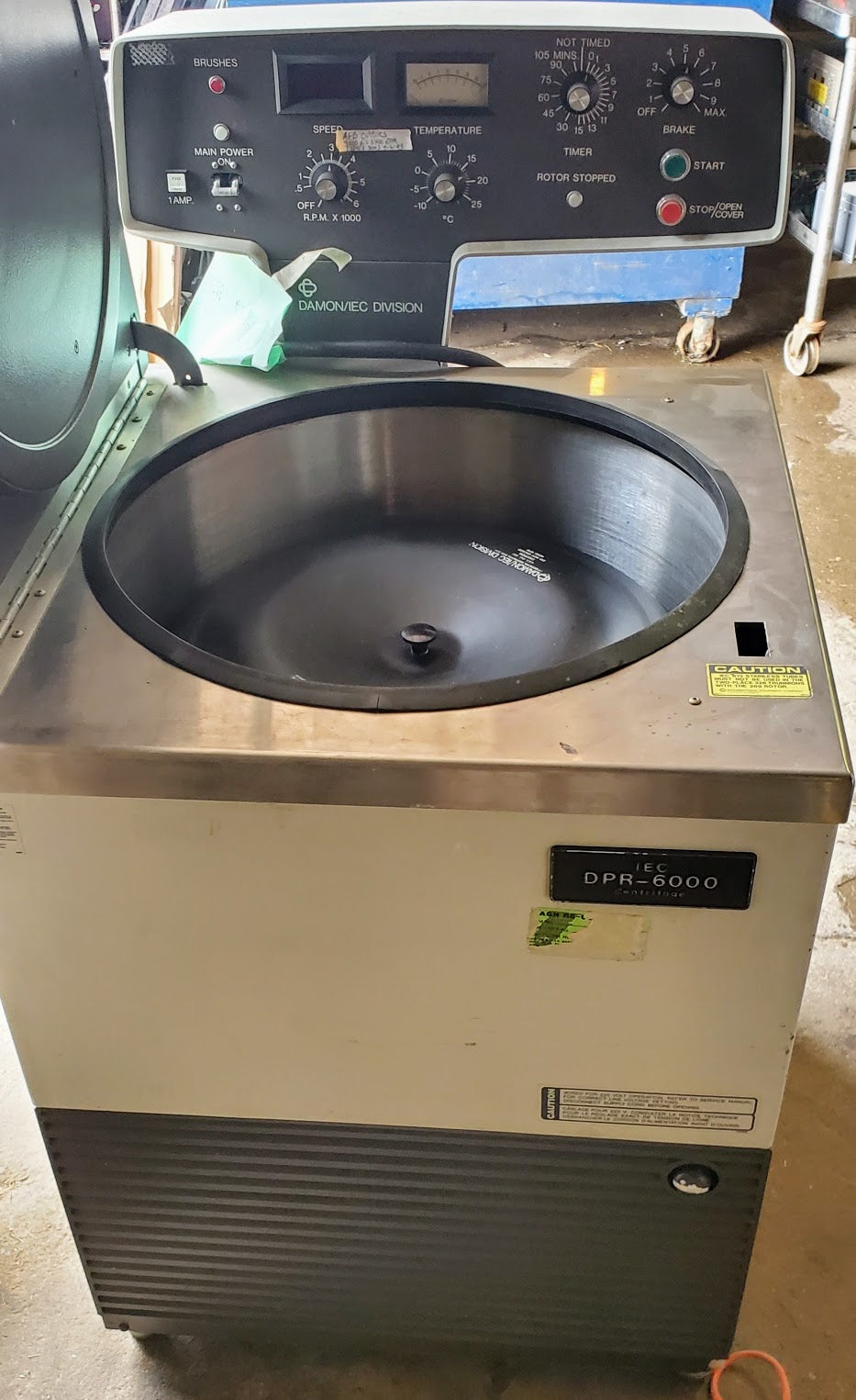 DAMON IEC DPR6000 REFRIGERATED FLOOR ULTRA-CENTRIFUGE ROTOR WATCH VIDEO FREESHIP