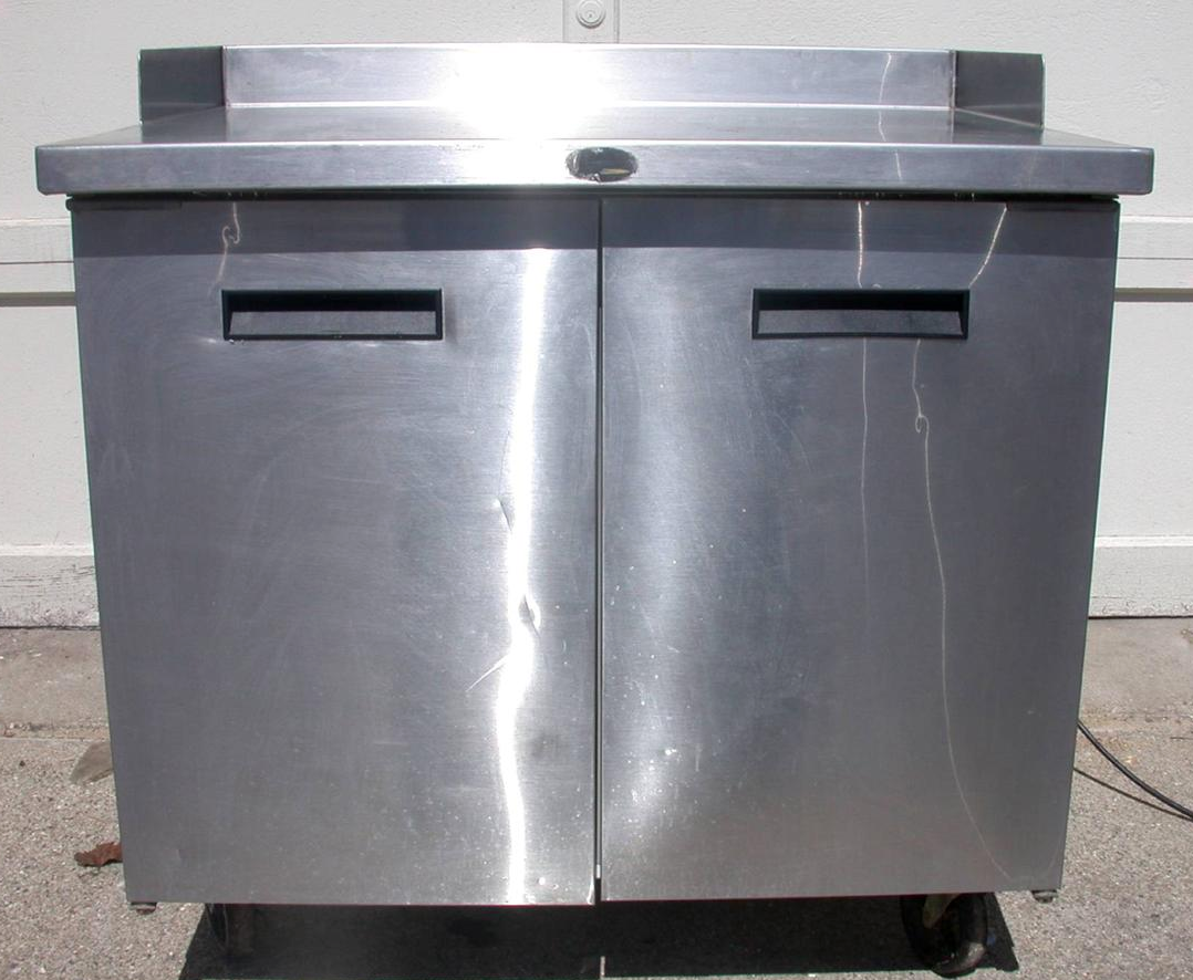 RANDELL 9802-7M S-C WORKTOP REFRIGERATOR with 3 BACKSPLASH SIDES