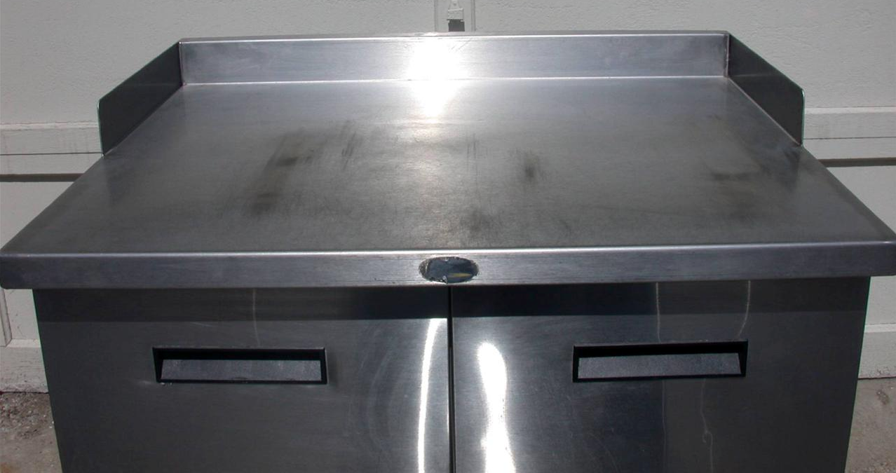 RANDELL 9802-7M S-C WORKTOP REFRIGERATOR with 3 BACKSPLASH SIDES