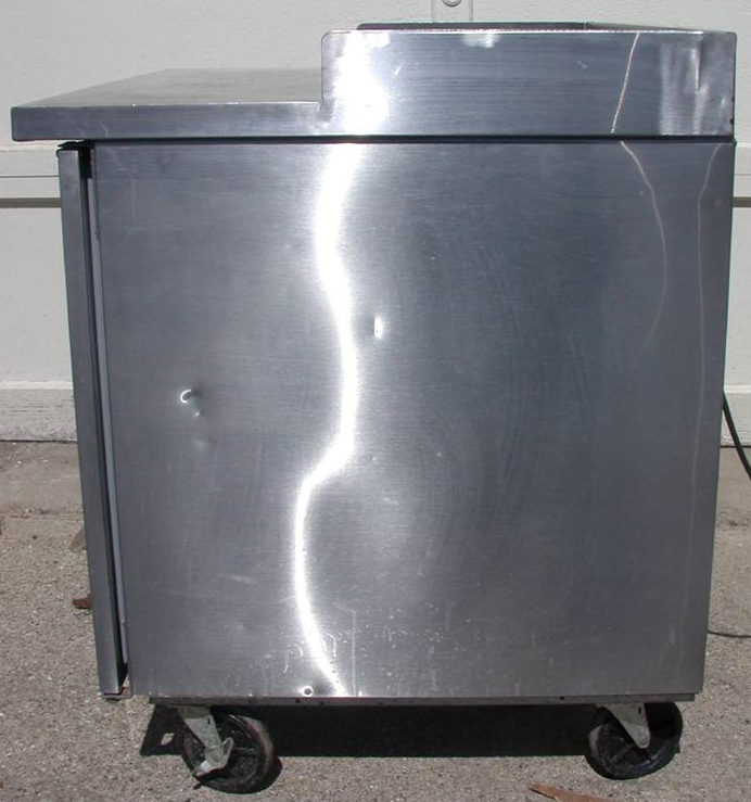 RANDELL 9802-7M S-C WORKTOP REFRIGERATOR with 3 BACKSPLASH SIDES