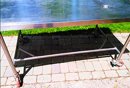 SHANDON LIPSHAW STAINLESS STEEL AUTOPSY TABLE HUNTING DEER Veterinary 84wx36h36