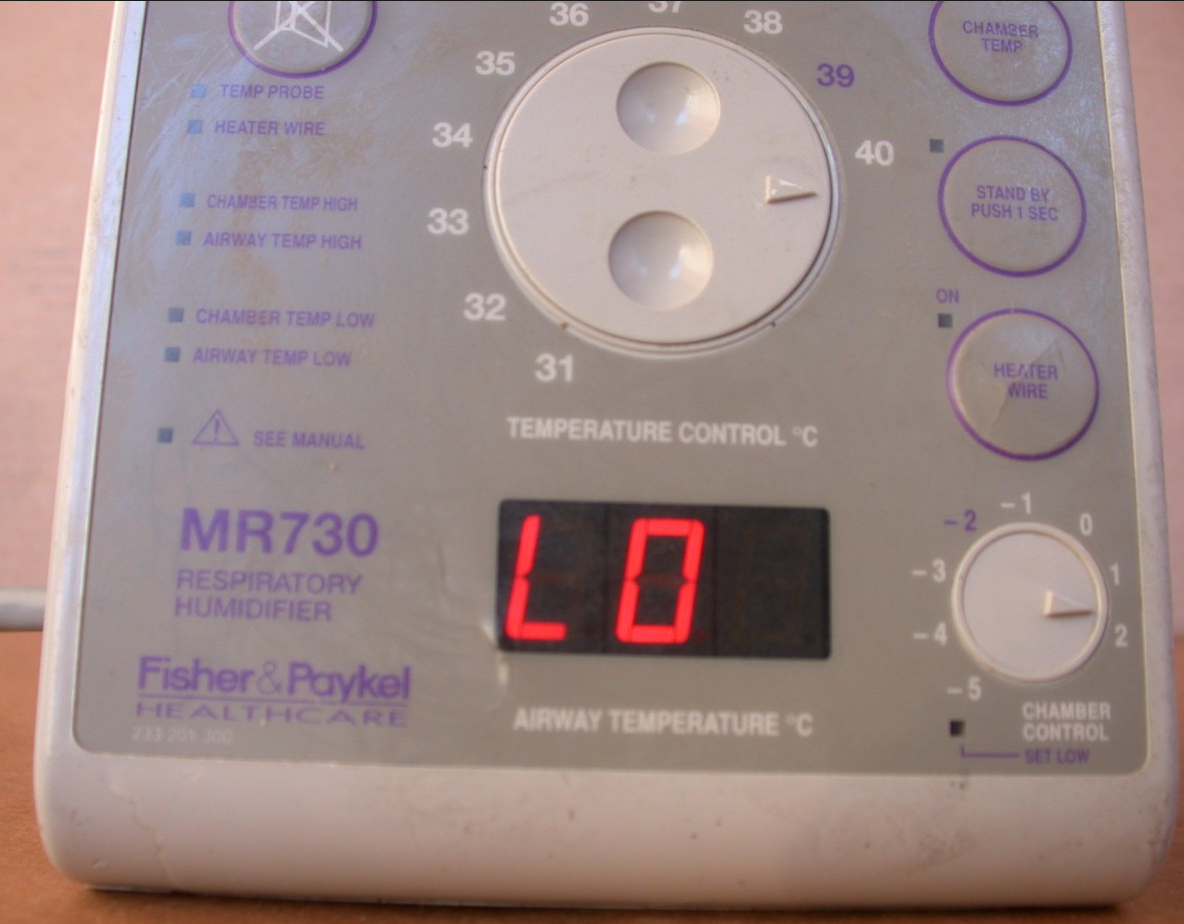 FISHER & PAYKEL MR730 MR 730 HEATED WIRE RESPIRATORY HUMIDIFIER