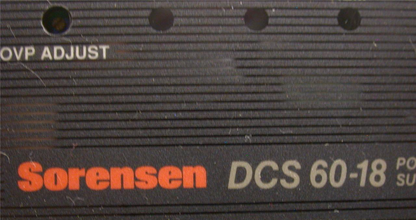 SORENSEN DCS 60-18 DIGITAL DISPLAY POWER SUPPLY