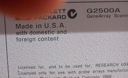 HP POWER SUPPLY MODULE G2500A#120 with GENE ARRAY SCANNER G2500A HEWLETT PACKARD