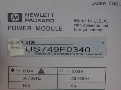 HP POWER SUPPLY MODULE G2500A#120 with GENE ARRAY SCANNER G2500A HEWLETT PACKARD