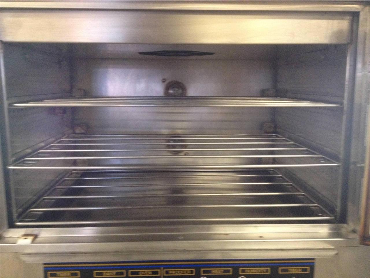 XLNT NU-VU SUB-123 DISPLAY GLASS DOOR OVEN PROOFER Combo w/12 Racks 220v AC 1-Ph