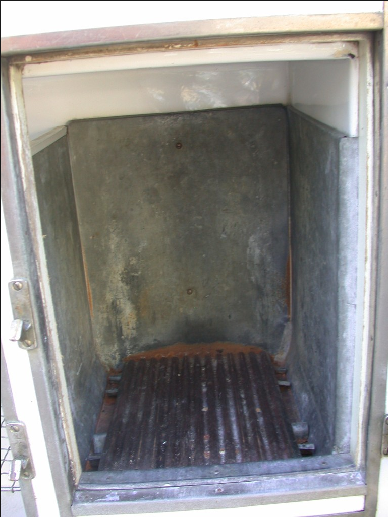 ANTIQUE 1920's RHINELANDER WHITE ENAMEL ICE BOX REFRIGERATOR WONDERFUL 43x35x20