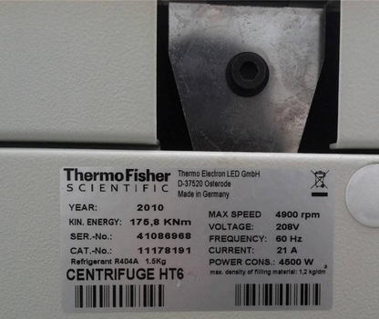 SORVALL HT-6 REFRIGERATED LOW SPEED CENTRIFUGE RP6 6Liter ROTOR RC3C BLOOD LAB