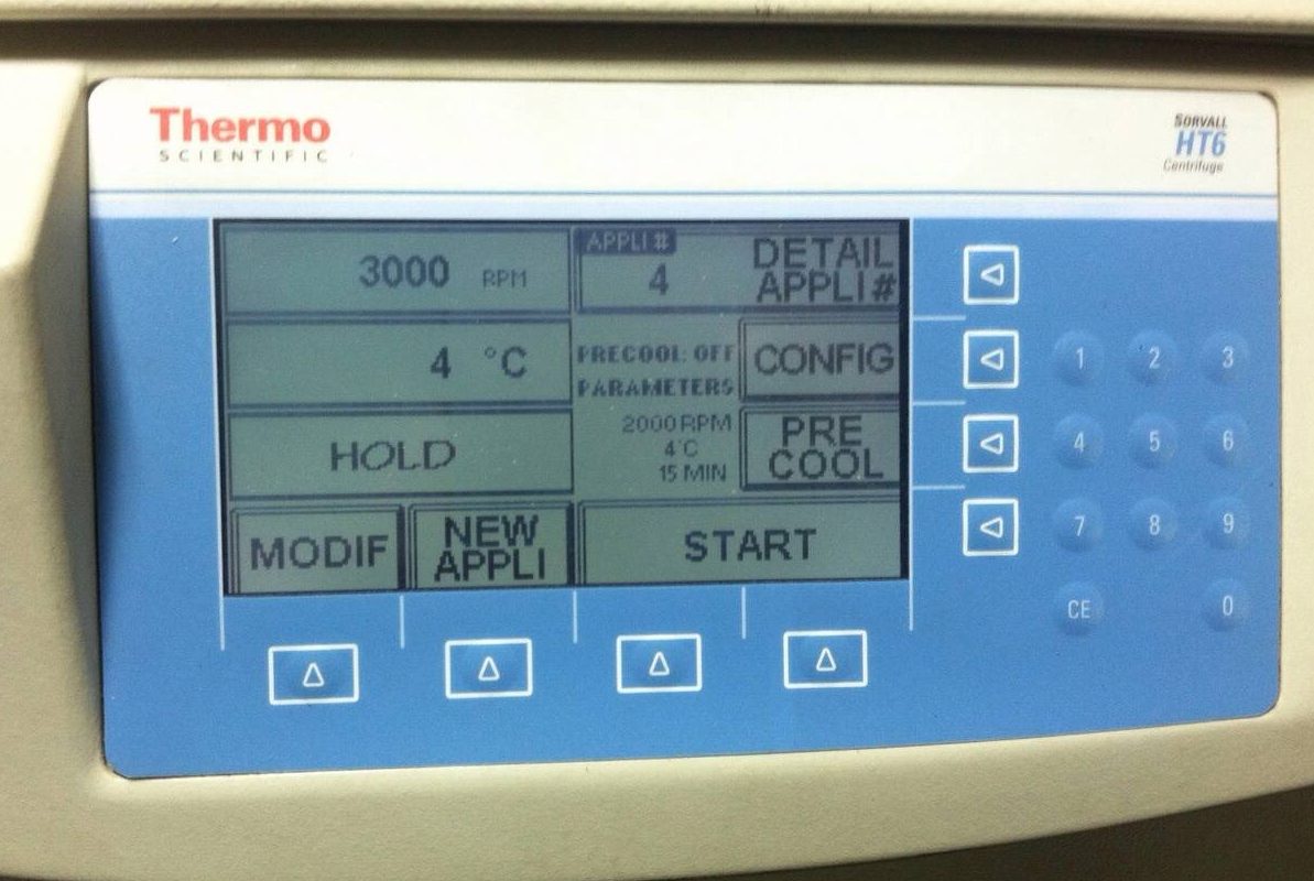 SORVALL HT-6 REFRIGERATED LOW SPEED CENTRIFUGE RP6 6Liter ROTOR RC3C BLOOD LAB