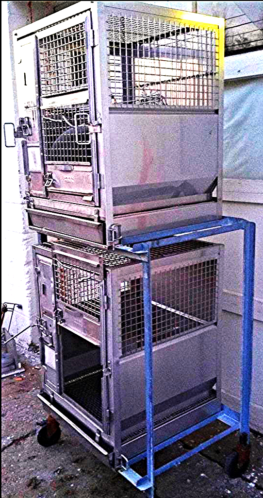 STAINLESS STEEL VETERINARY TRAVEL GAME TURKEY CAT DOG PET CAGE ACME FREE SHIP