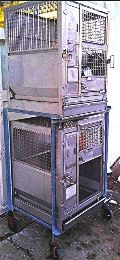 STAINLESS STEEL VETERINARY TRAVEL GAME TURKEY CAT DOG PET CAGE ACME FREE SHIP