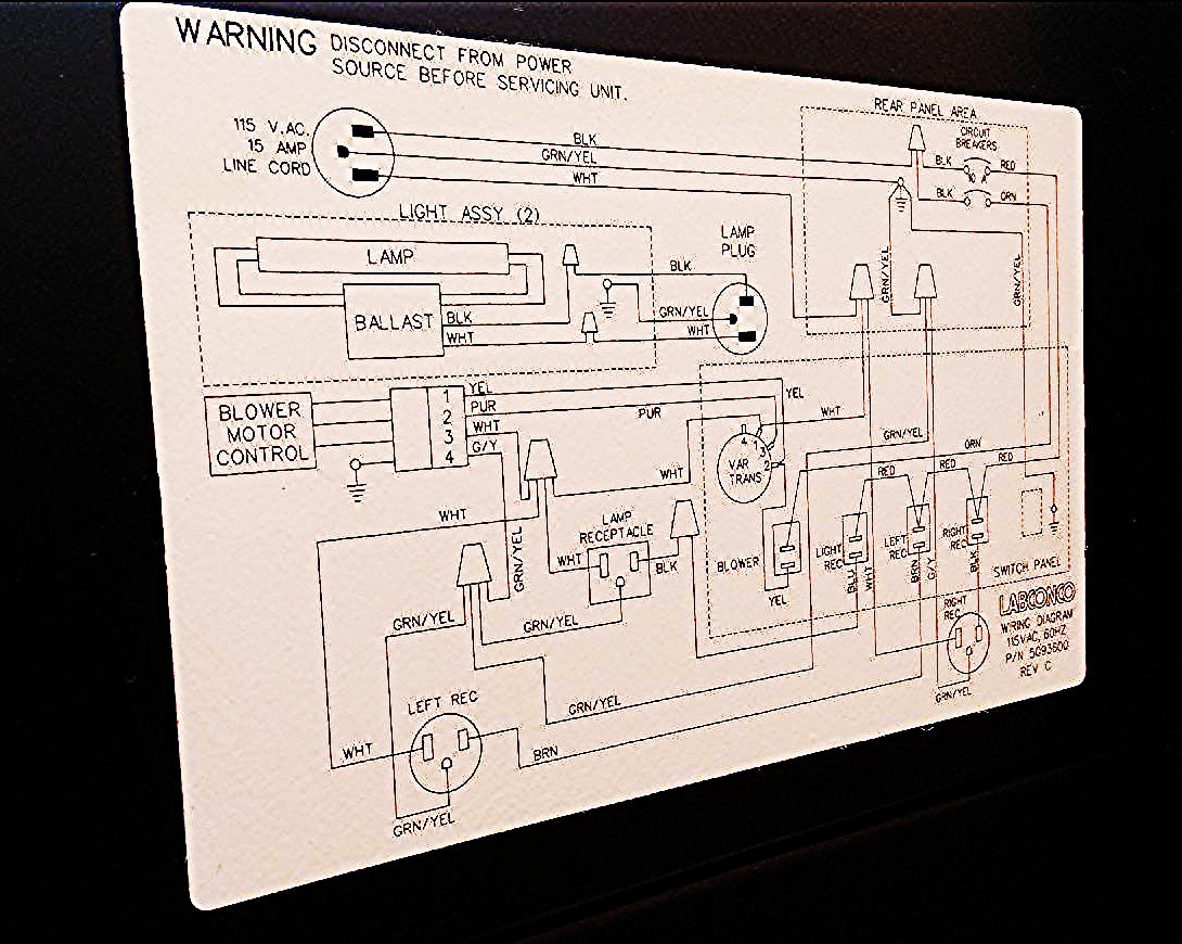 LABCONCO VENT FUME HOOD PROTECTOR GLOVE BOX ENVIRONMENTAL CHAMBER