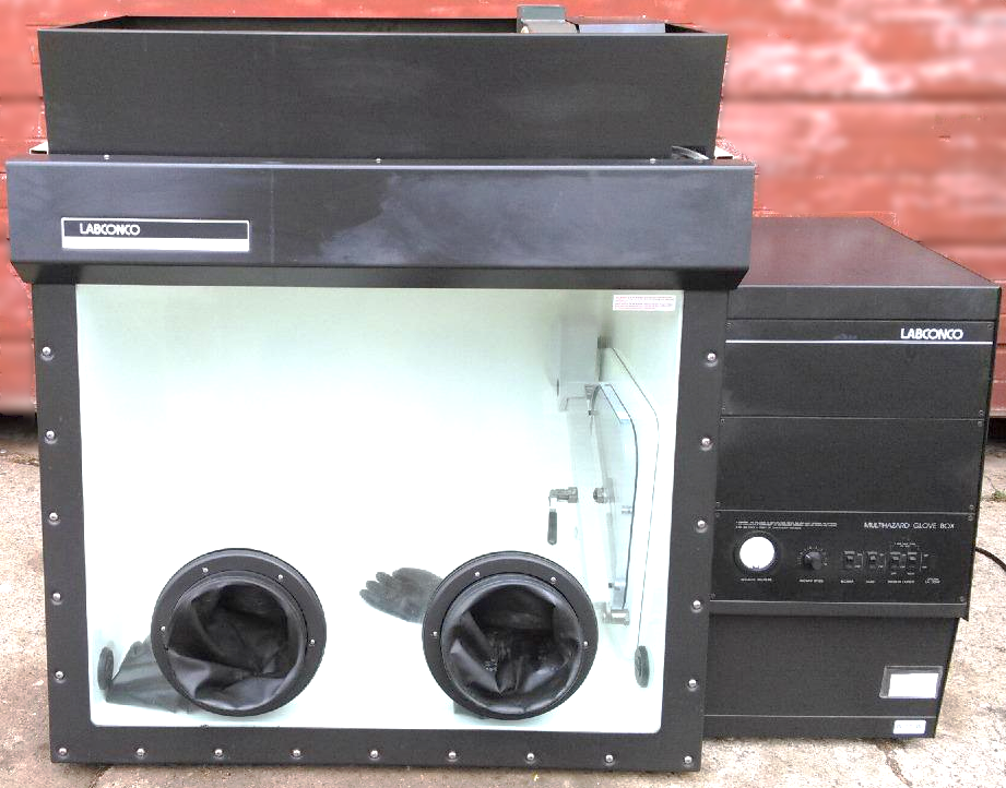 LABCONCO VENT FUME HOOD PROTECTOR GLOVE BOX ENVIRONMENTAL CHAMBER