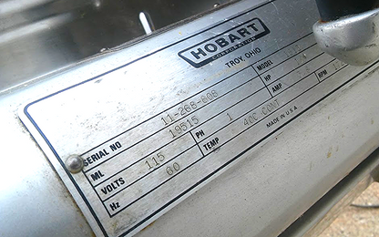 HOBART MODEL 1612 DELI MEAT SLICER with SHARPENER READY TO SLICE - WATCH VIDEO!!