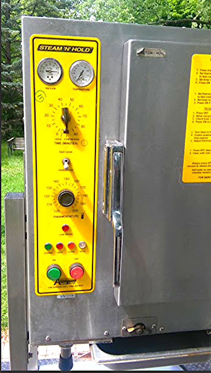 ACCUTEMP 208D6-300 CONVECTION STEAMER STEAM 'N HOLD & RACK WATCHVIDEO FREE SHIP