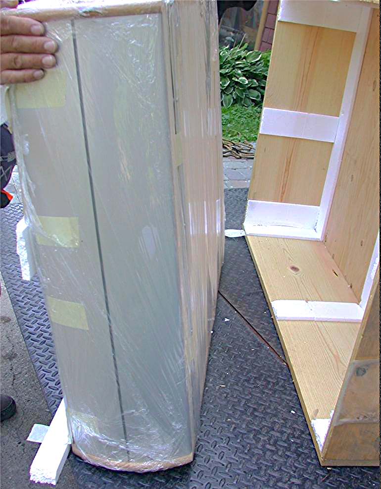 PETER PEPPER 48"w x 40"h  x 9"d HERMAN MILLER DISPLAY CABINET REWA32429 QUARTER