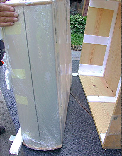 PETER PEPPER 48"w x 40"h  x 9"d HERMAN MILLER DISPLAY CABINET REWA32429 QUARTER