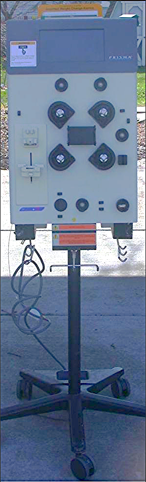 GAMBRO HEALTHCARE PRISMA CONTROL UNIT CRRT-TPE 2000 EXTRA HEMODIALYSIS MACHINE